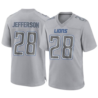 Game Jermar Jefferson Youth Detroit Lions Atmosphere Fashion Jersey - Gray