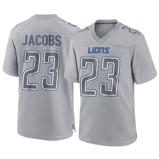 Game Jerry Jacobs Men's Detroit Lions Atmosphere Fashion Jersey - Gray