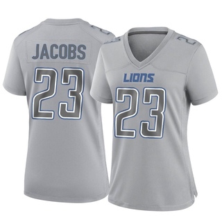 Game Jerry Jacobs Women's Detroit Lions Atmosphere Fashion Jersey - Gray