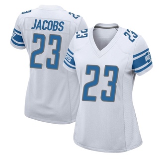 Game Jerry Jacobs Women's Detroit Lions Jersey - White