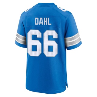 Game Joe Dahl Men's Detroit Lions 2nd Jersey - Blue