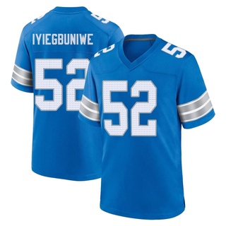 Game Joel Iyiegbuniwe Men's Detroit Lions 2nd Jersey - Blue