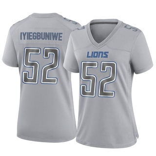 Game Joel Iyiegbuniwe Women's Detroit Lions Atmosphere Fashion Jersey - Gray