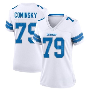 Game John Cominsky Women's Detroit Lions 2nd Jersey - White