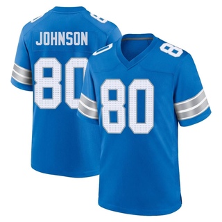 Game Josh Johnson Men's Detroit Lions 2nd Jersey - Blue