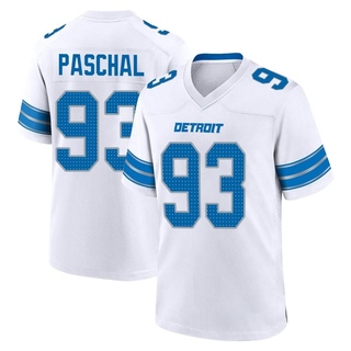 Game Josh Paschal Men's Detroit Lions 2nd Jersey - White