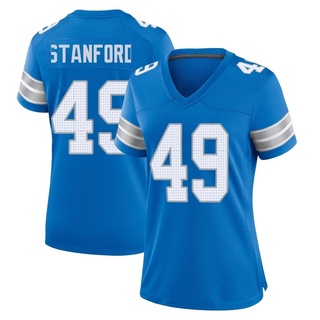 Game Julian Stanford Women's Detroit Lions 2nd Jersey - Blue