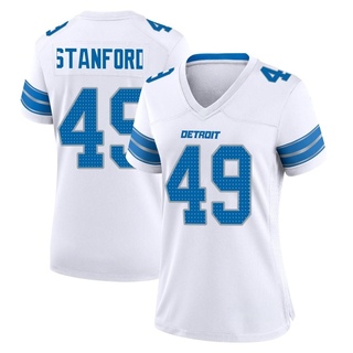 Game Julian Stanford Women's Detroit Lions 2nd Jersey - White