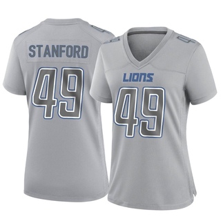 Game Julian Stanford Women's Detroit Lions Atmosphere Fashion Jersey - Gray