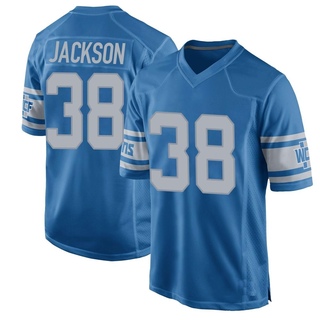 Game Justin Jackson Men's Detroit Lions Throwback Vapor Untouchable Jersey - Blue