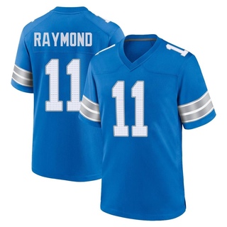 Game Kalif Raymond Men's Detroit Lions 2nd Jersey - Blue