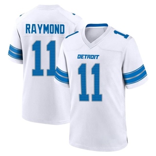 Game Kalif Raymond Men's Detroit Lions 2nd Jersey - White