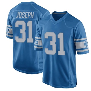 Game Kerby Joseph Men's Detroit Lions Throwback Vapor Untouchable Jersey - Blue