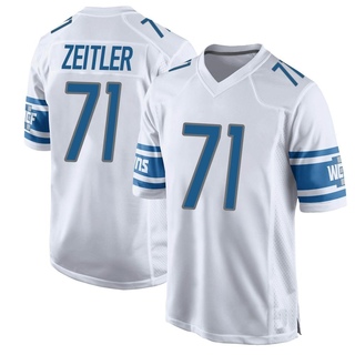 Game Kevin Zeitler Men's Detroit Lions Jersey - White