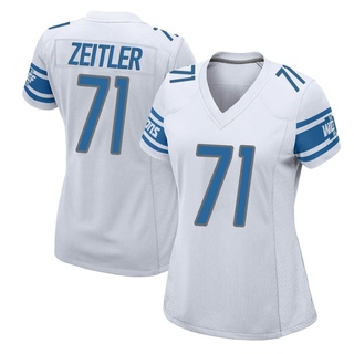 Game Kevin Zeitler Women's Detroit Lions Jersey - White