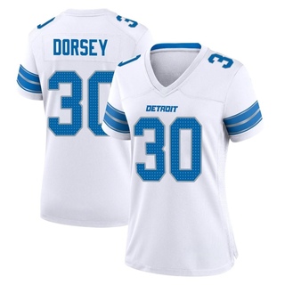 Game Khalil Dorsey Women's Detroit Lions 2nd Jersey - White