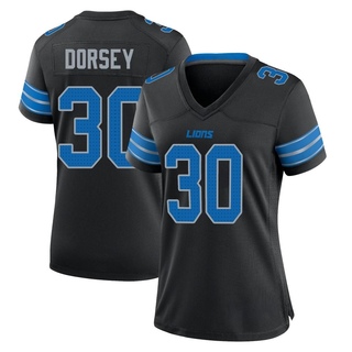 Game Khalil Dorsey Women's Detroit Lions Alternate 2nd Jersey - Black