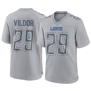 Game Kindle Vildor Men's Detroit Lions Atmosphere Fashion Jersey - Gray