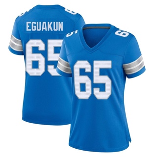 Game Kingsley Eguakun Women's Detroit Lions 2nd Jersey - Blue