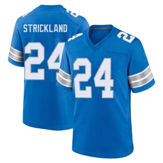 Game Loren Strickland Men's Detroit Lions 2nd Jersey - Blue