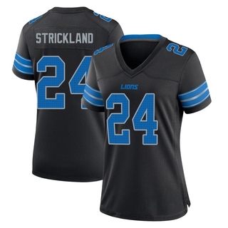 Game Loren Strickland Women's Detroit Lions Alternate 2nd Jersey - Black