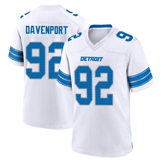 Game Marcus Davenport Men's Detroit Lions 2nd Jersey - White