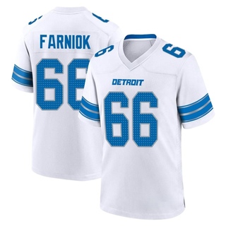 Game Matt Farniok Men's Detroit Lions 2nd Jersey - White