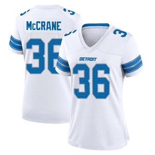 Game Matt McCrane Women's Detroit Lions 2nd Jersey - White