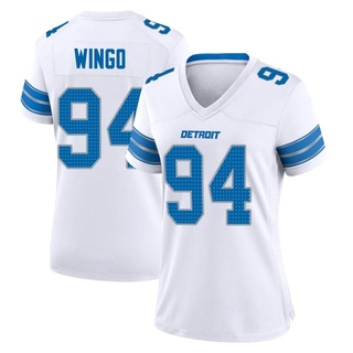 Game Mekhi Wingo Women's Detroit Lions 2nd Jersey - White