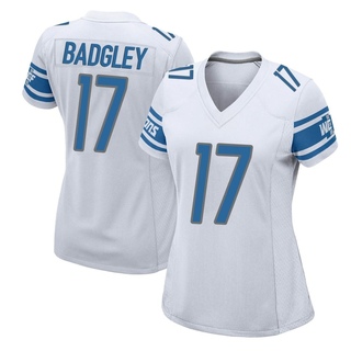 Game Michael Badgley Women's Detroit Lions Jersey - White