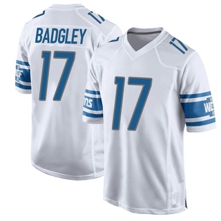 Game Michael Badgley Youth Detroit Lions Jersey - White