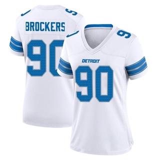 Game Michael Brockers Women's Detroit Lions 2nd Jersey - White