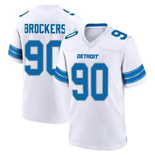 Game Michael Brockers Youth Detroit Lions 2nd Jersey - White