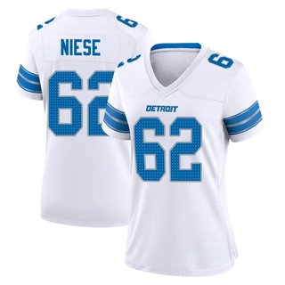 Game Michael Niese Women's Detroit Lions 2nd Jersey - White