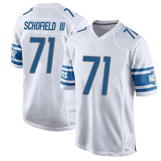 Game Michael Schofield III Men's Detroit Lions Jersey - White