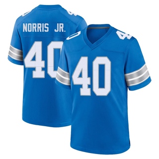 Game Morice Norris Men's Detroit Lions 2nd Jersey - Blue