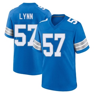 Game Nate Lynn Men's Detroit Lions 2nd Jersey - Blue