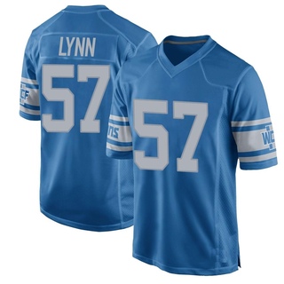 Game Nate Lynn Men's Detroit Lions Throwback Vapor Untouchable Jersey - Blue