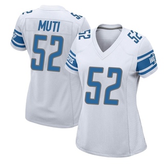 Game Netane Muti Women's Detroit Lions Jersey - White