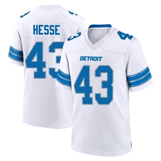 Game Parker Hesse Men's Detroit Lions 2nd Jersey - White