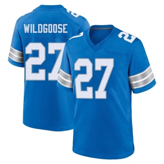 Game Rachad Wildgoose Men's Detroit Lions 2nd Jersey - Blue