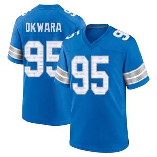 Game Romeo Okwara Men's Detroit Lions 2nd Jersey - Blue