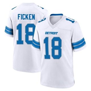 Game Sam Ficken Youth Detroit Lions 2nd Jersey - White