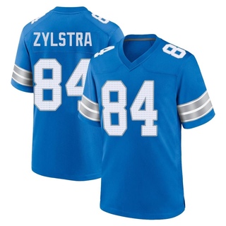 Game Shane Zylstra Men's Detroit Lions 2nd Jersey - Blue