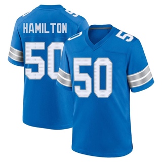 Game Shaun Dion Hamilton Men's Detroit Lions 2nd Jersey - Blue