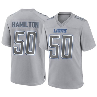 Game Shaun Dion Hamilton Men's Detroit Lions Atmosphere Fashion Jersey - Gray