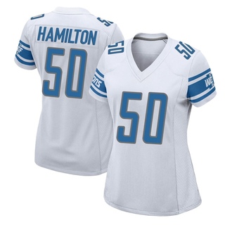 Game Shaun Dion Hamilton Women's Detroit Lions Jersey - White