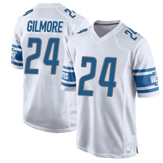 Game Steven Gilmore Men's Detroit Lions Jersey - White