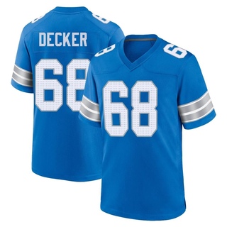 Game Taylor Decker Men's Detroit Lions 2nd Jersey - Blue