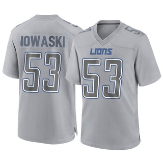 Game Trevor Nowaske Men's Detroit Lions Atmosphere Fashion Jersey - Gray